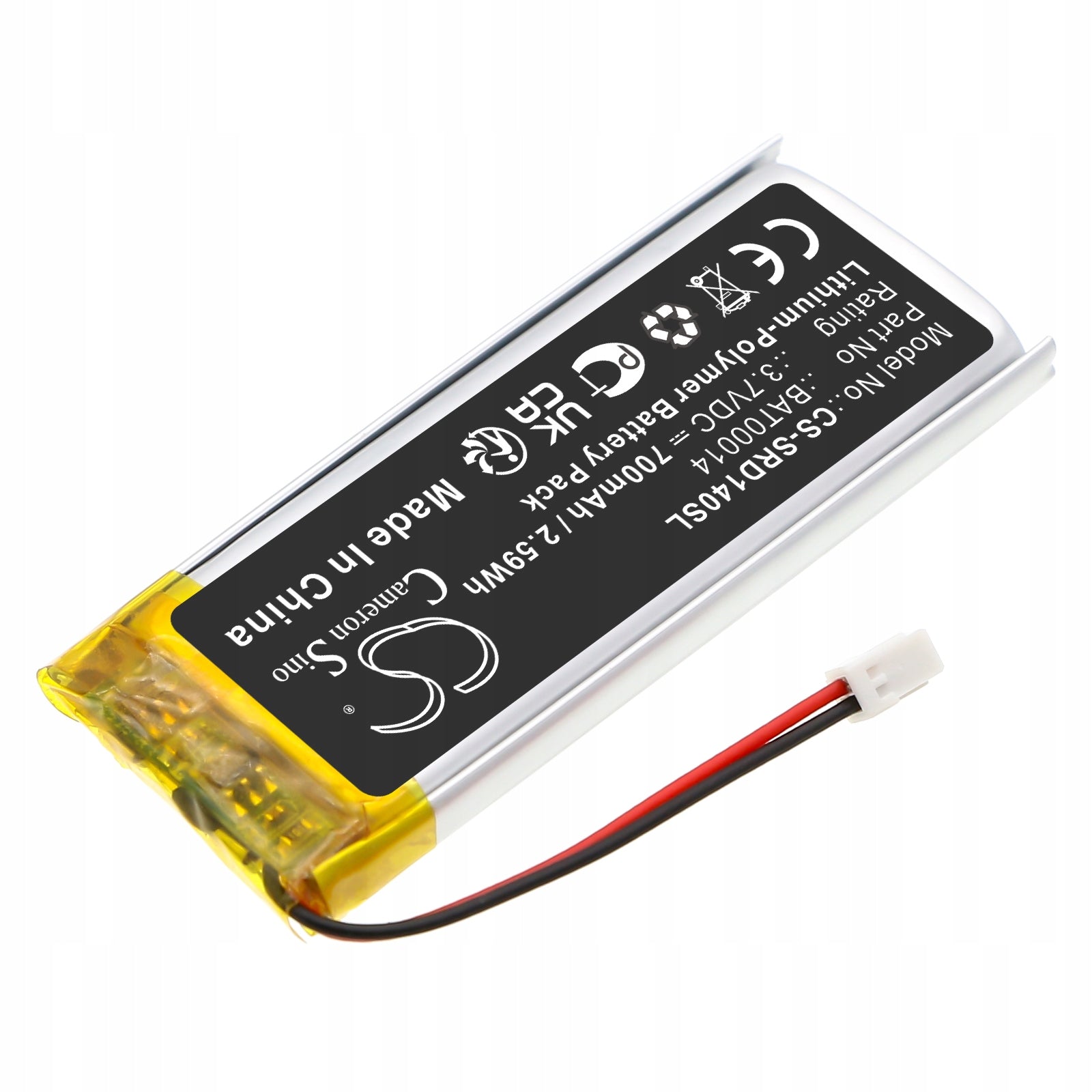 Replacement battery for Cardo Packtalk Edge / BAT00014 700 mAh Li-Polymer 3.7 V Manufacturer no brand