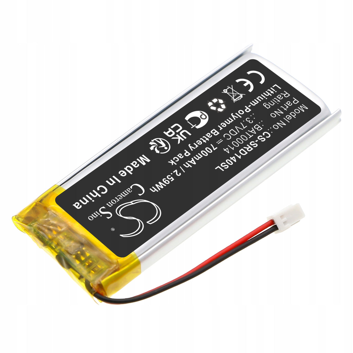 Replacement battery for Cardo Packtalk Edge / BAT00014 700 mAh Li-Polymer 3.7 V Manufacturer no brand