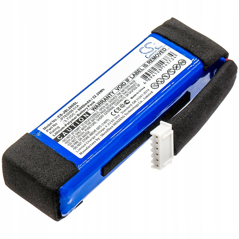 Replacement battery for JBL Link 20 / P763098 01A 6000 mAh Li-Polymer 3.7 V (Ca
