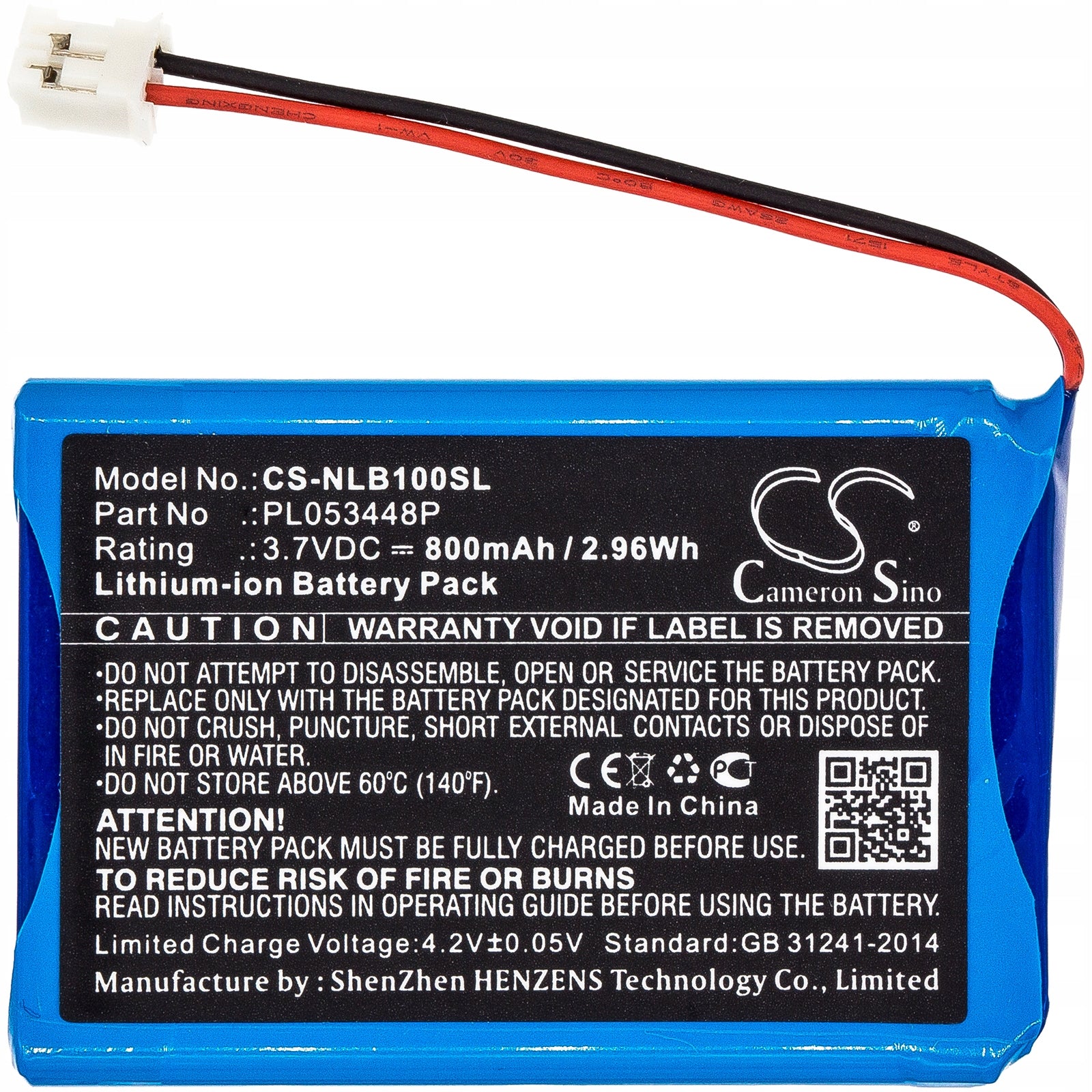 Replacement battery for Nolan B5 / PL053448P 800mAh Li-ion 3.7V (Cameron Sino) Manufacturer no brand