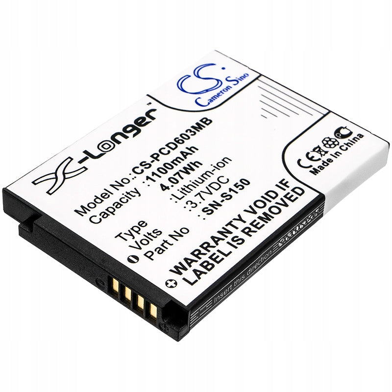 Replacement battery for Philips SCD603/20 / SN-S150 1100 mAh Li-ion 3.7 V (Came