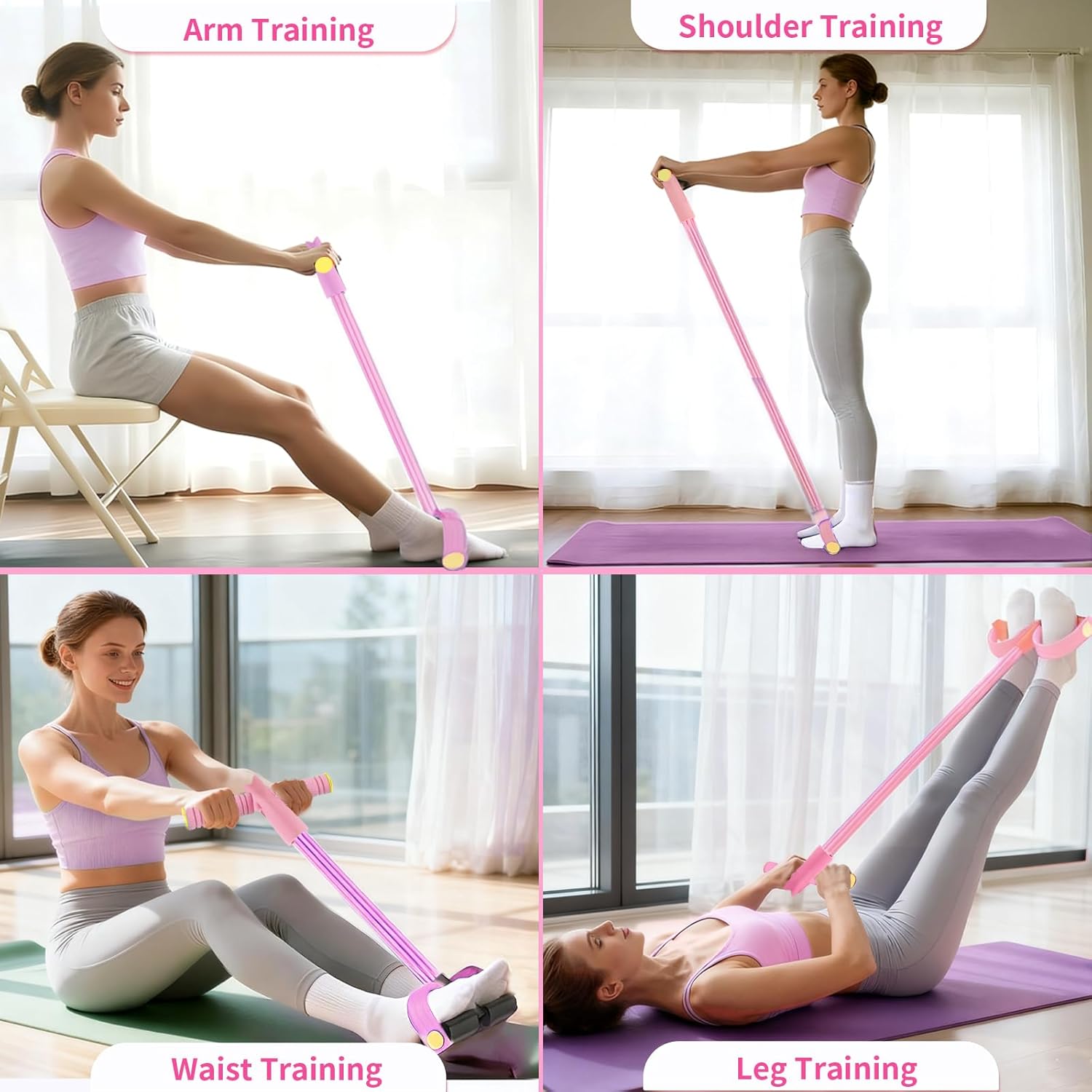 Resistance Bands with Handles Upgrade 6-Tubes Manual Tension Training Pedal Manufacturer code 762647231192