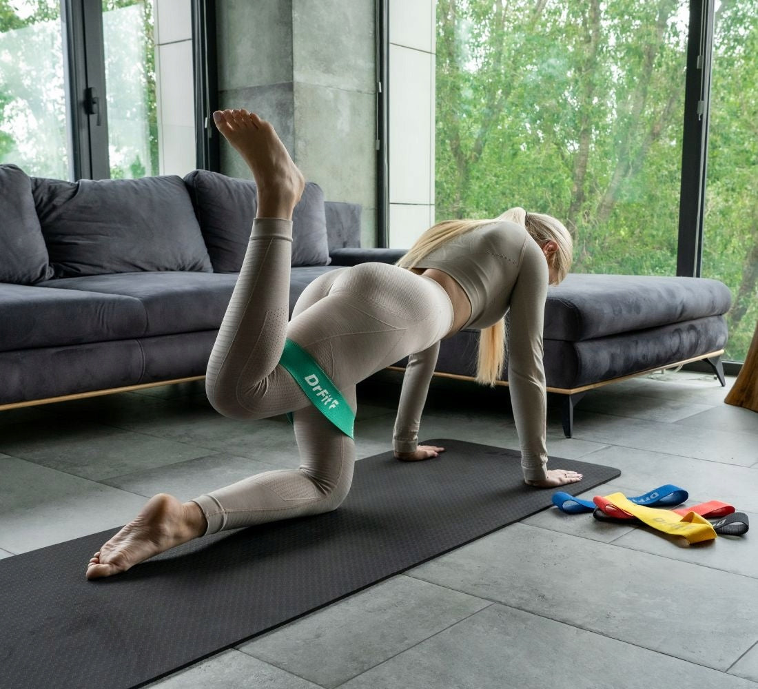 Resistance Rubbers Set of 5 Exercise Tapes Solid Model GUMY OPOROWE DO ĆWICZEŃ ZESTAW 5 SZT NA SIŁOWNIE