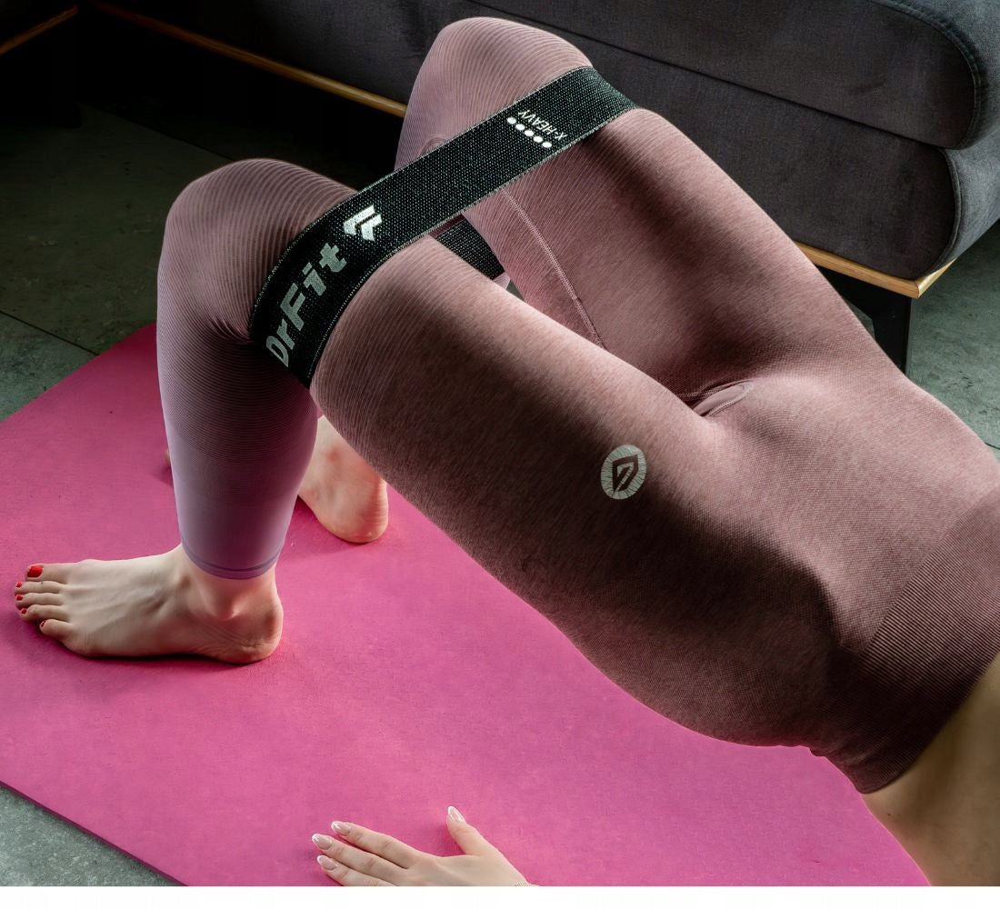 Resistance Rubbers Set of 5 Exercise Tapes Solid Width 50 mm