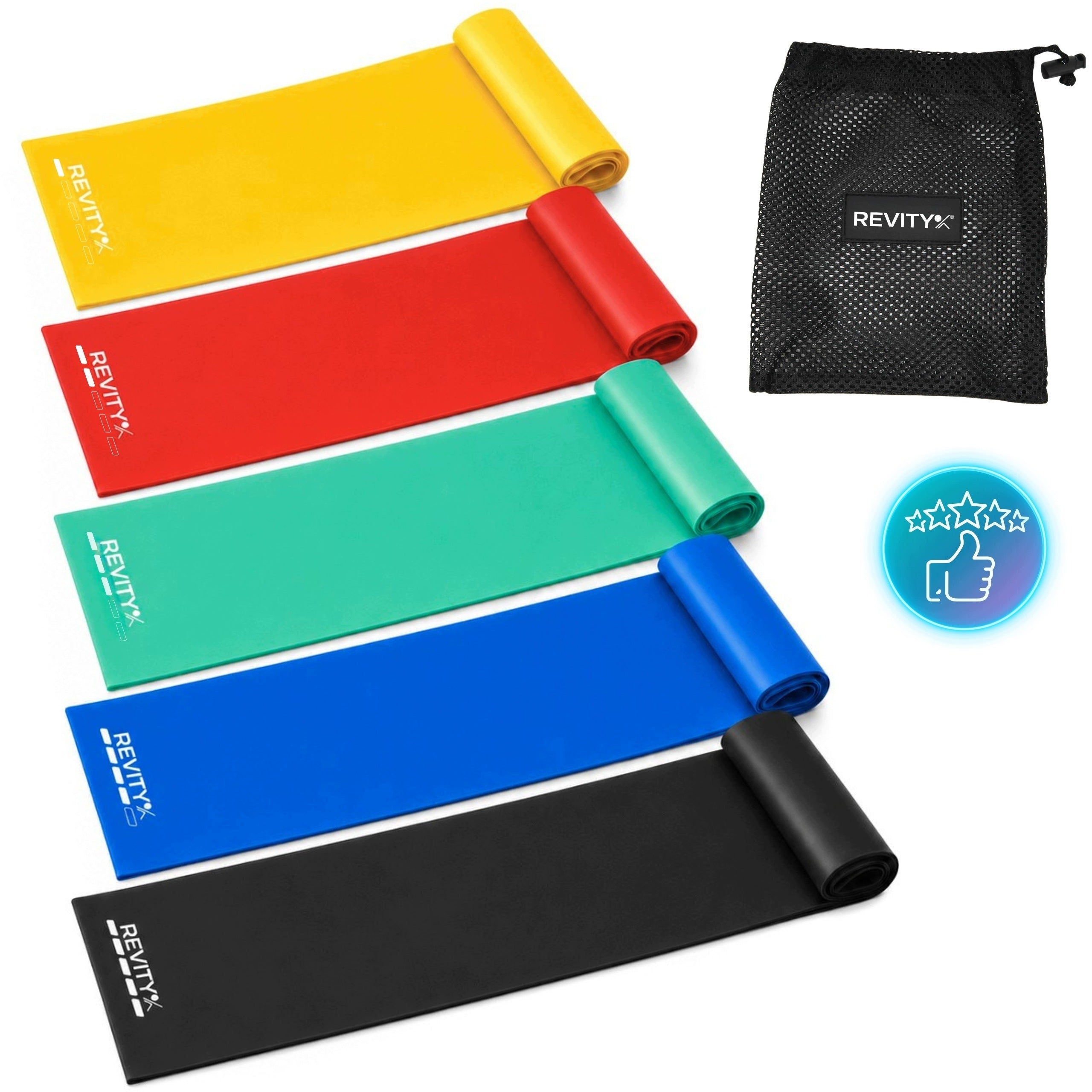 Resistance Rubbers for Exercise Rehabilitation Tape Set Rubber FLAT BAND +Exercises Packaging status original