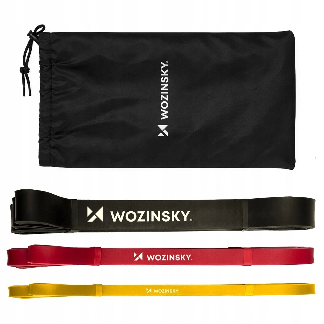 Resistance bands for exercise Wozinsky WGO-3 made of latex - 3 pcs. Brand Wozinsky