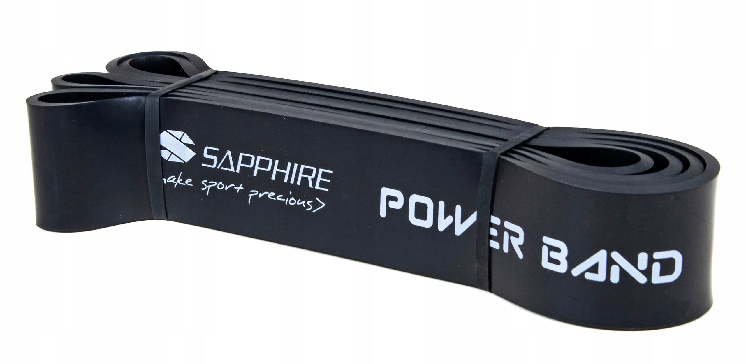 Resistance rubber POWER BAND STRONG TRAINING BAND FOR EXERCISE 23-57 KG SAPPHIRE Color black