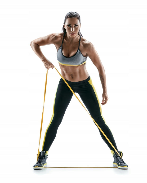 Resistance rubber POWER BAND STRONG TRAINING BAND FOR EXERCISE 23-57 KG SAPPHIRE Model SG2080_45_BLACK