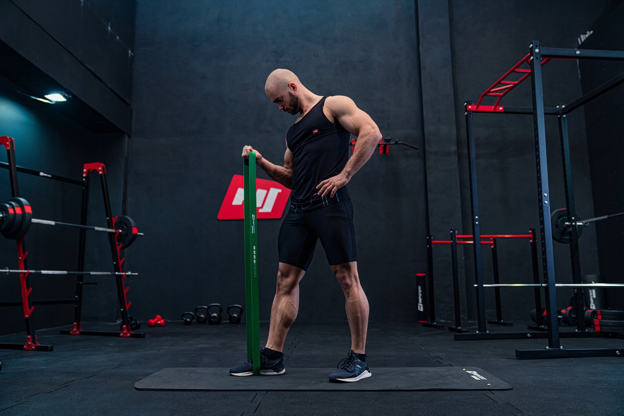 Resistance rubber power band for strength training 23-57kg stretching strong Model Guma Power Band do ćwiczeń długa mocna