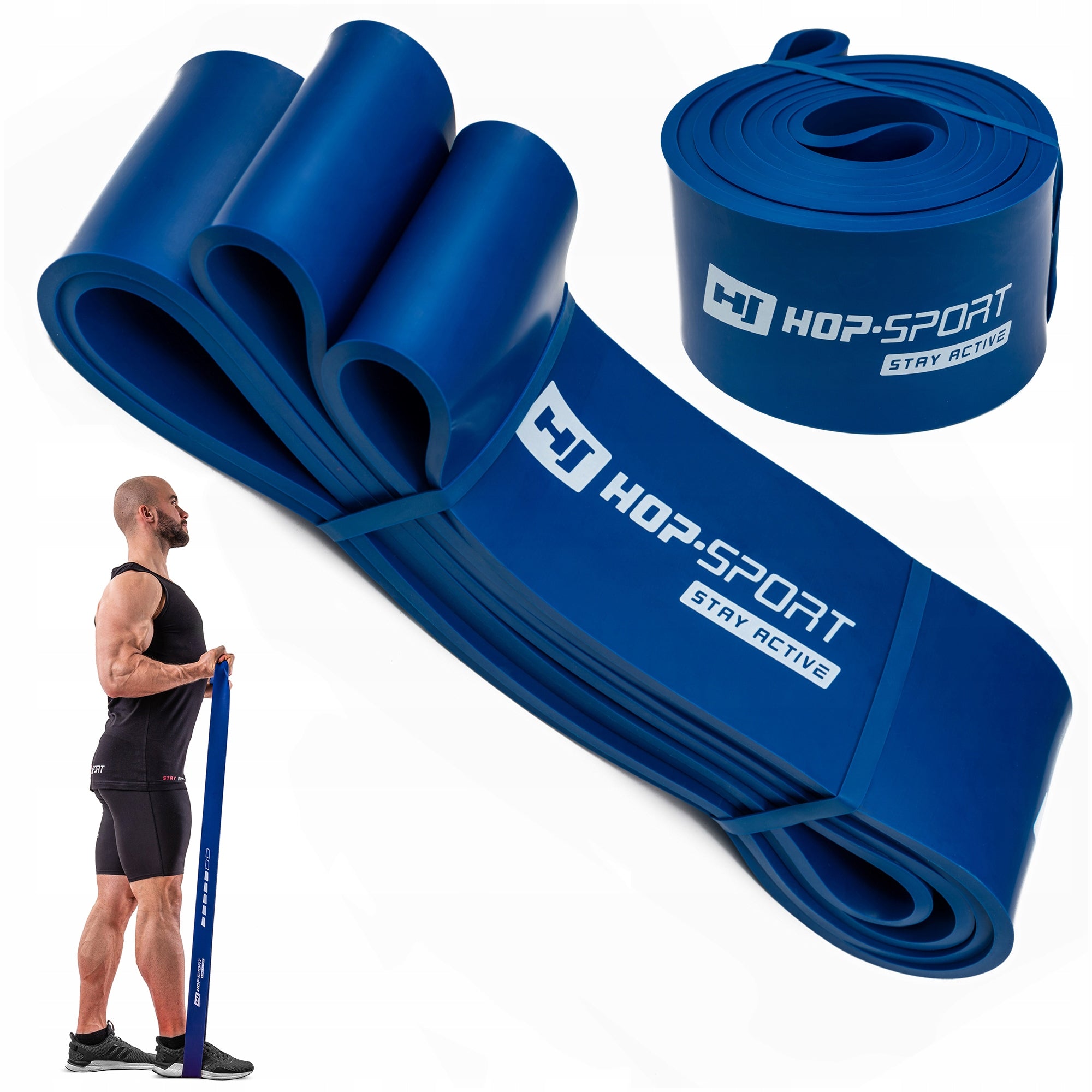 Resistance rubber wide power band 28-80kg for exercise strong durable