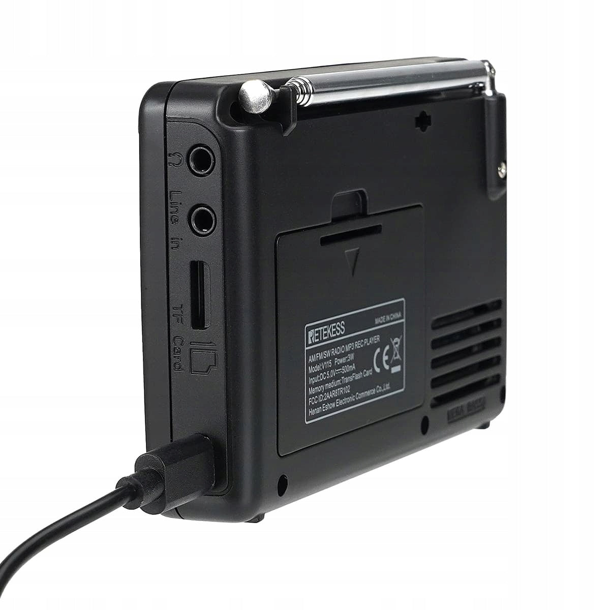 Retekess V115 Portable Radio,FM/AM/SW Small Kitchen Radio,Network-Battery Packaging status original