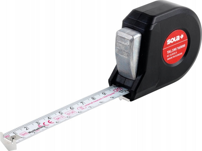 Retractable measure Sola 3 m Product weight with unit packaging 0.15 kg