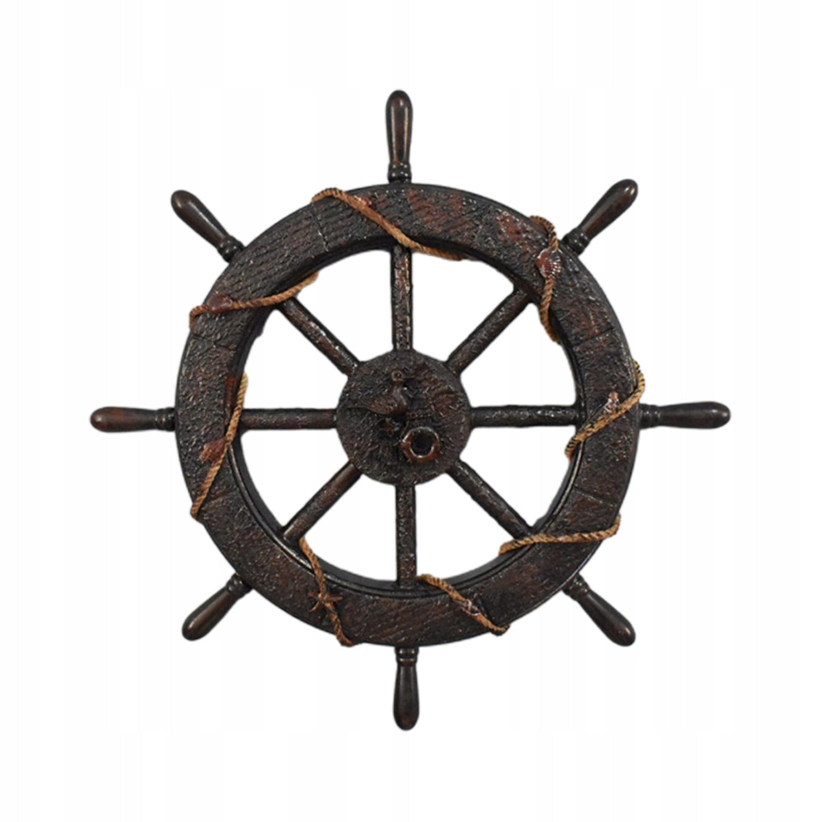 Retro Ship Steering Wheel Decoration, Wall Decoration, Photography 45cm Brand no brand