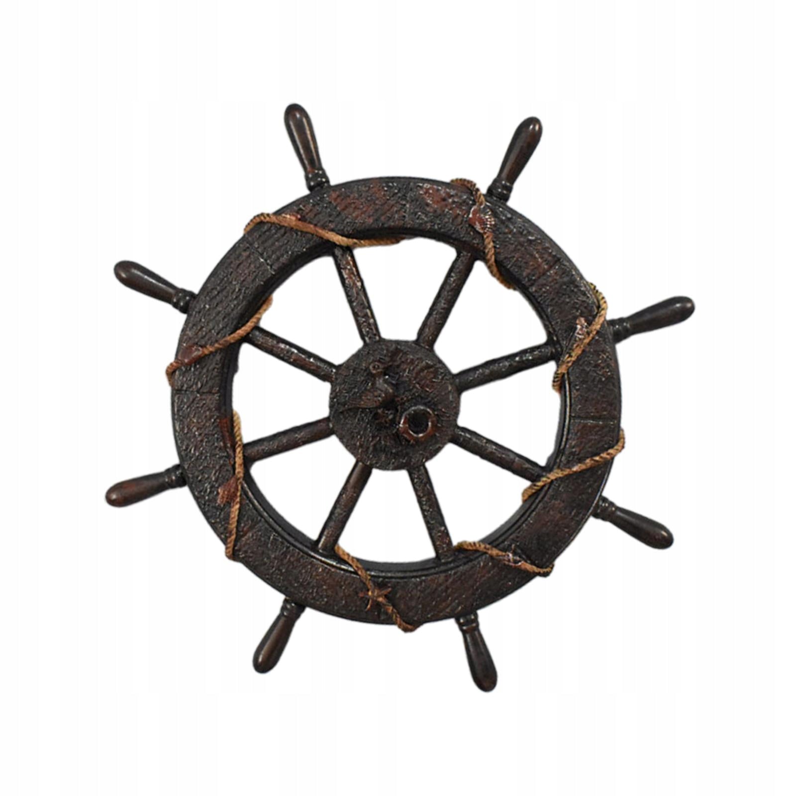 Retro Ship Steering Wheel Decoration, Wall Decoration, Photography 45cm