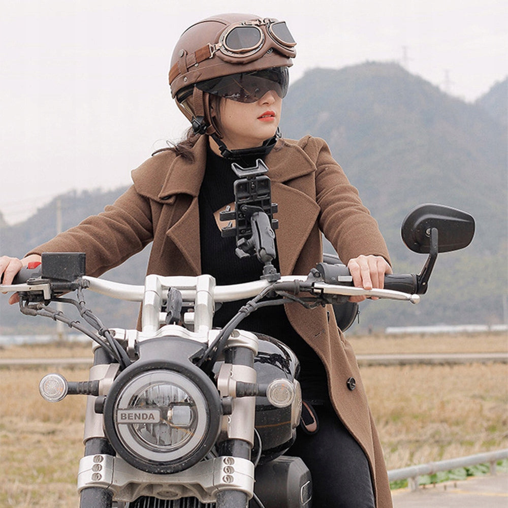 Retro motorcycle helmet,universal,Harley motorcycle protective helmet + goggles Manufacturer no brand