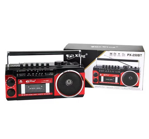 Retro radio tape recorder Bluetooth USB PX-250BT network battery CASSETTE Packaging status original