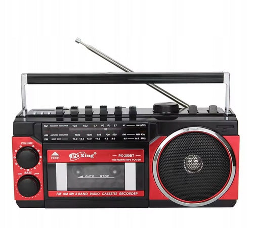 Retro radio tape recorder Bluetooth USB PX-250BT network battery CASSETTE