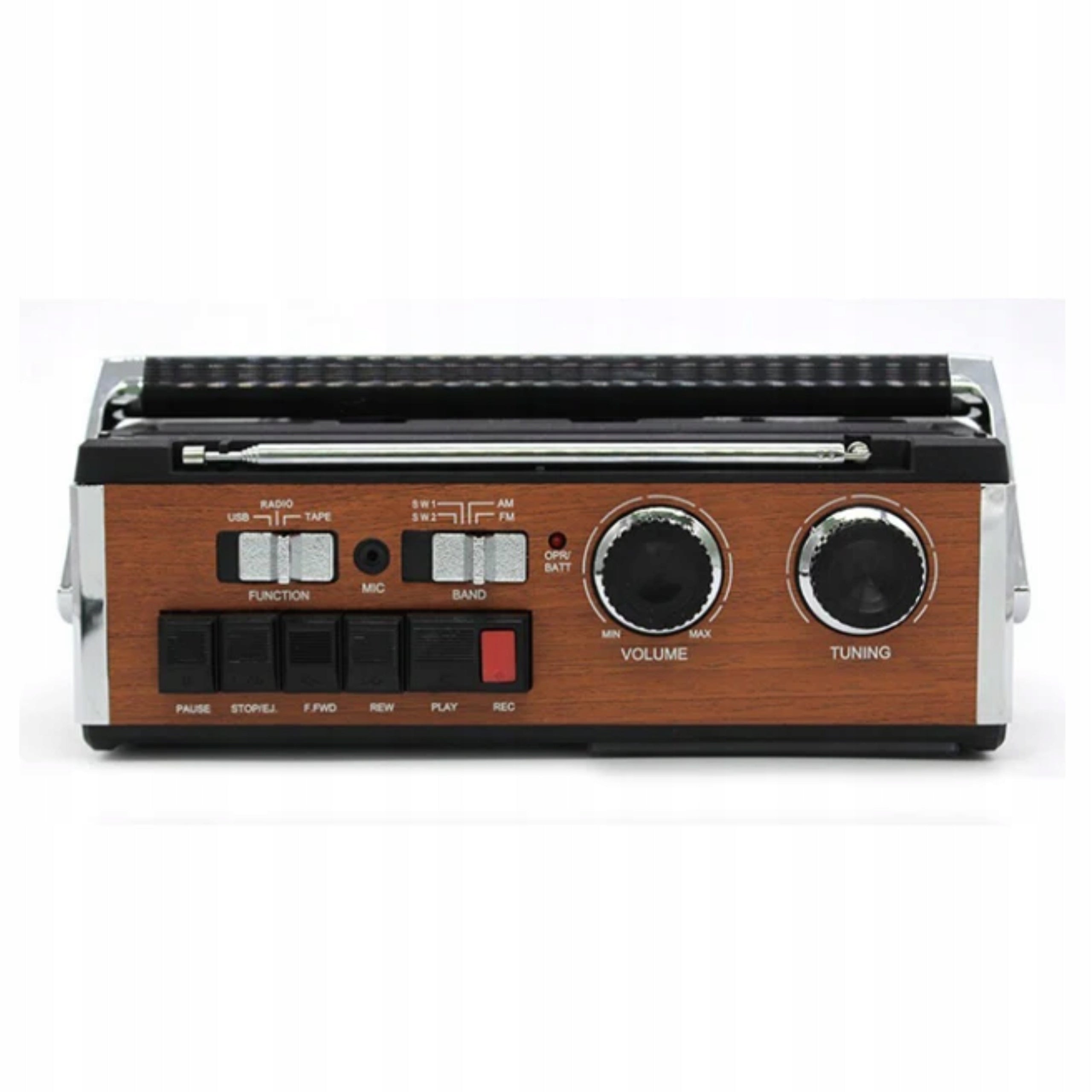 Retro radio tape recorder USB SD AM FM SW network battery record Packaging status original