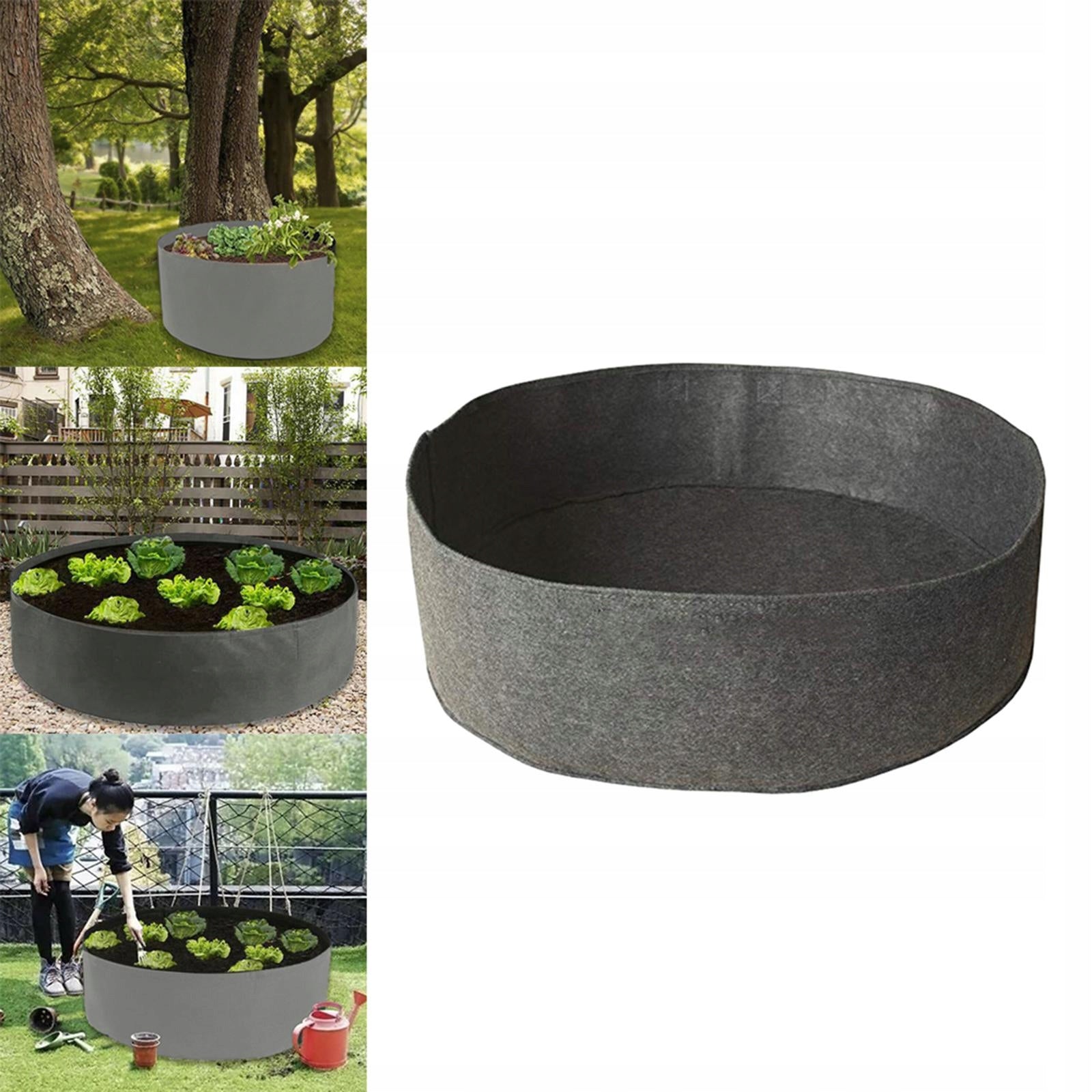Reusable Fabric Raised Bed Garden Elevated Grow Bag Box Pouch Gray_60x20cm Type nesting box (feeder)
