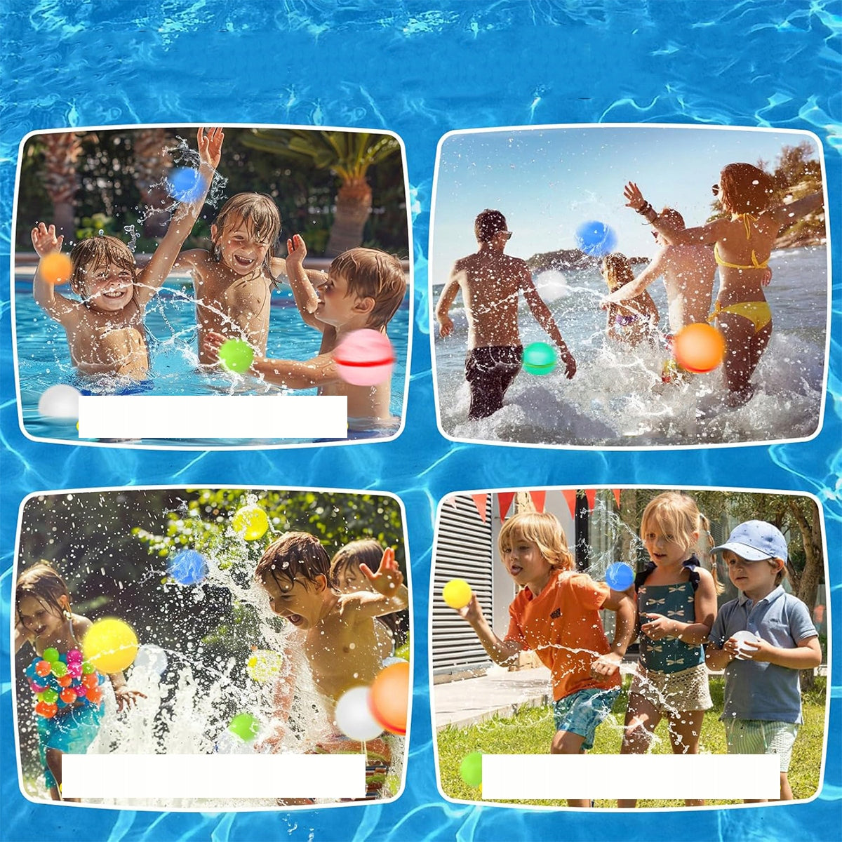 Reusable Magnetic Water Bombs - Set of 16 Kind water balloons
