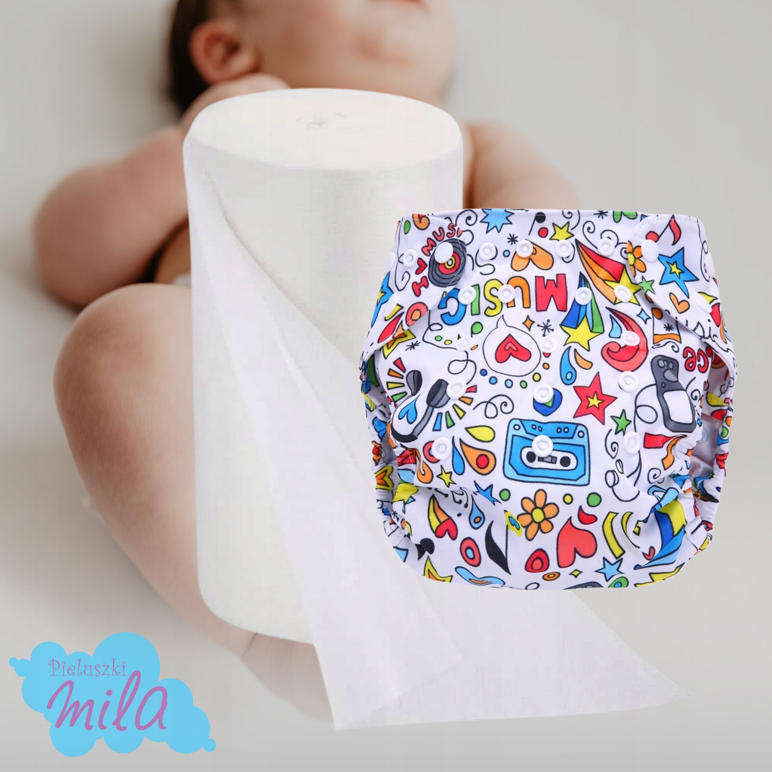 Reusable diaper wrappers swaddles 100 pieces Brand Simed