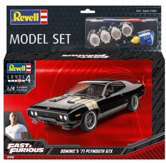 Fast&Furious – Dominic 1971 Playmouth GTX Revell, 1/24, 67692