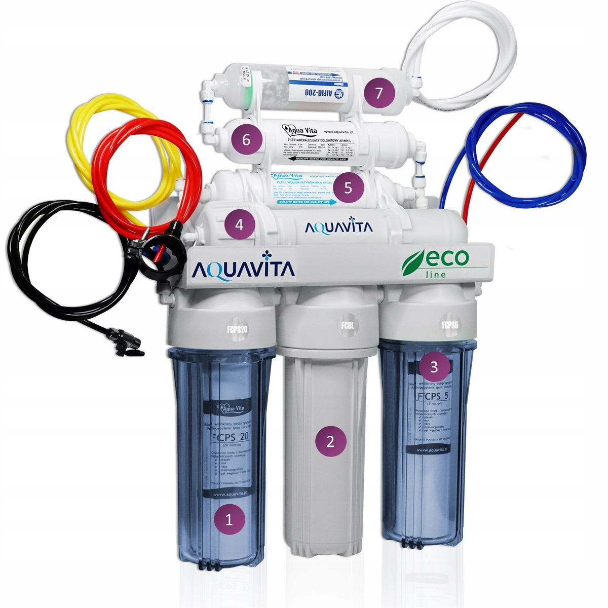 Reverse Osmosis RO7 AIFIR200 Water Filter 7-Degree Sink Ionizer Model RO7AVA200