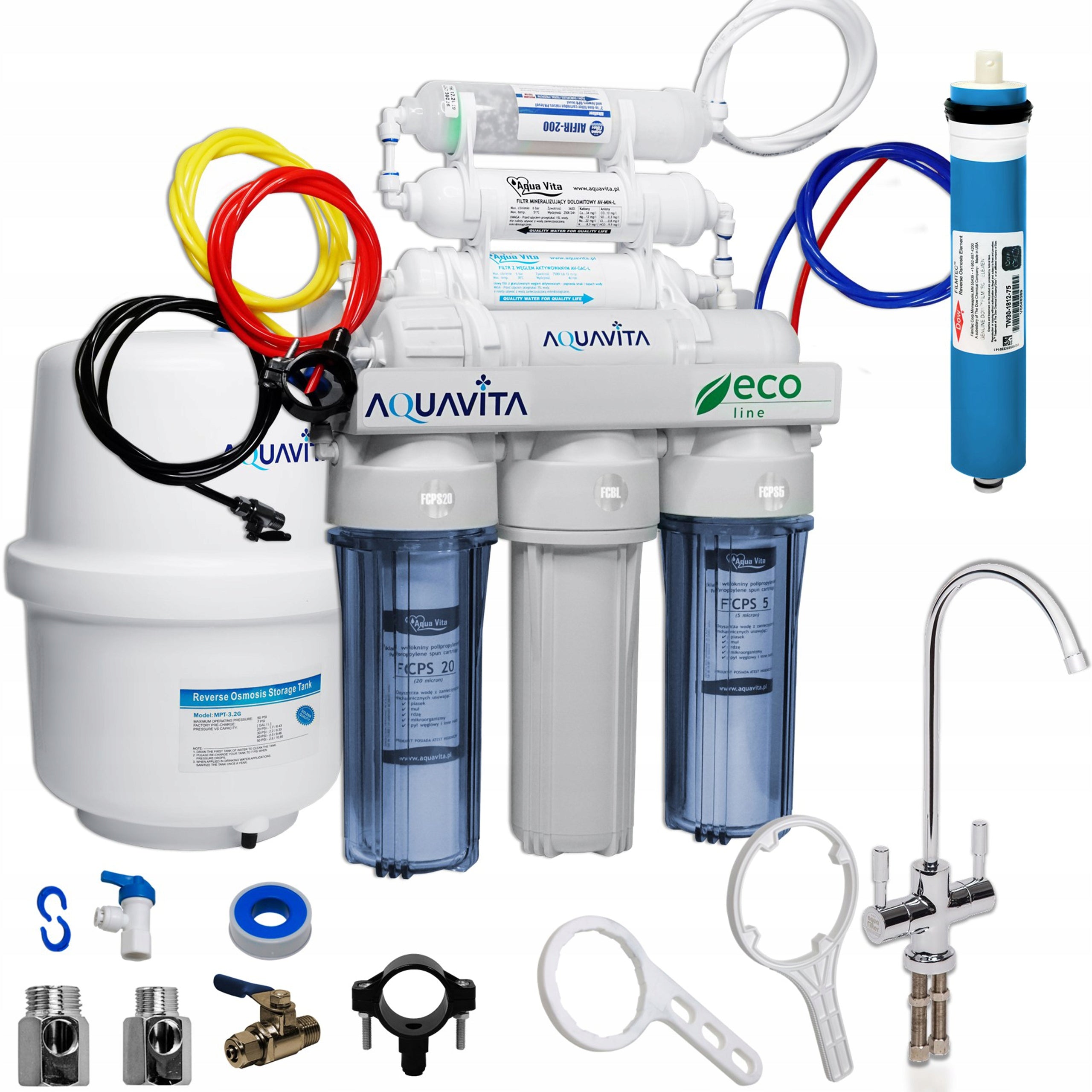 Reverse Osmosis RO7 AIFIR200 Water Filter 7-Degree Sink Ionizer