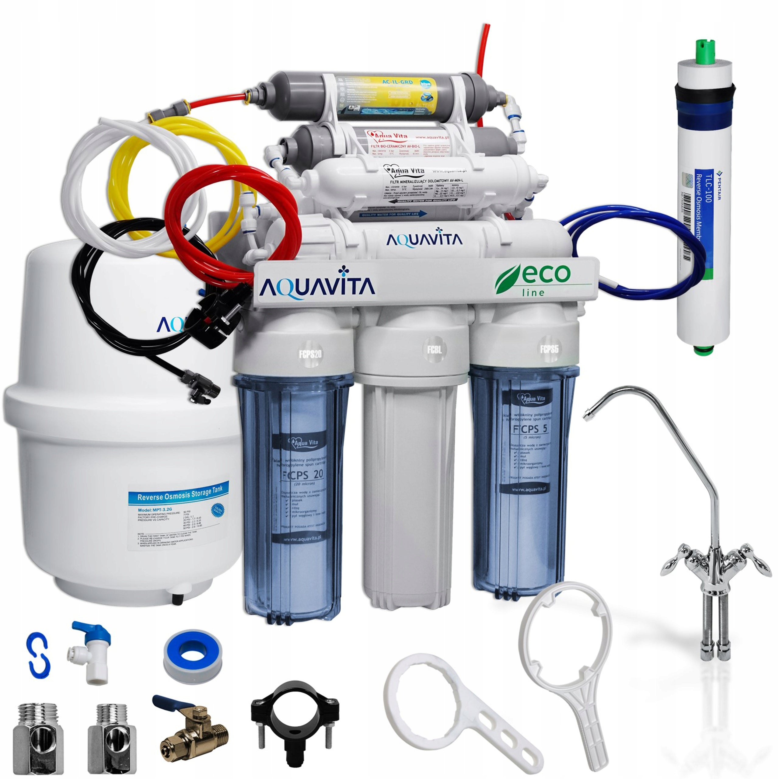 Reverse Osmosis RO8AV Water Filter 8-Degree Ionizer Structurer