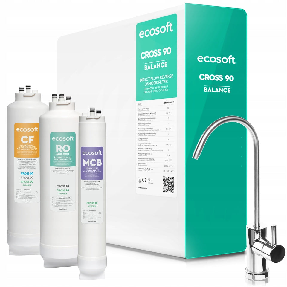 Reverse osmosis filter Ecosoft CROSS 90 Balance with mineralization