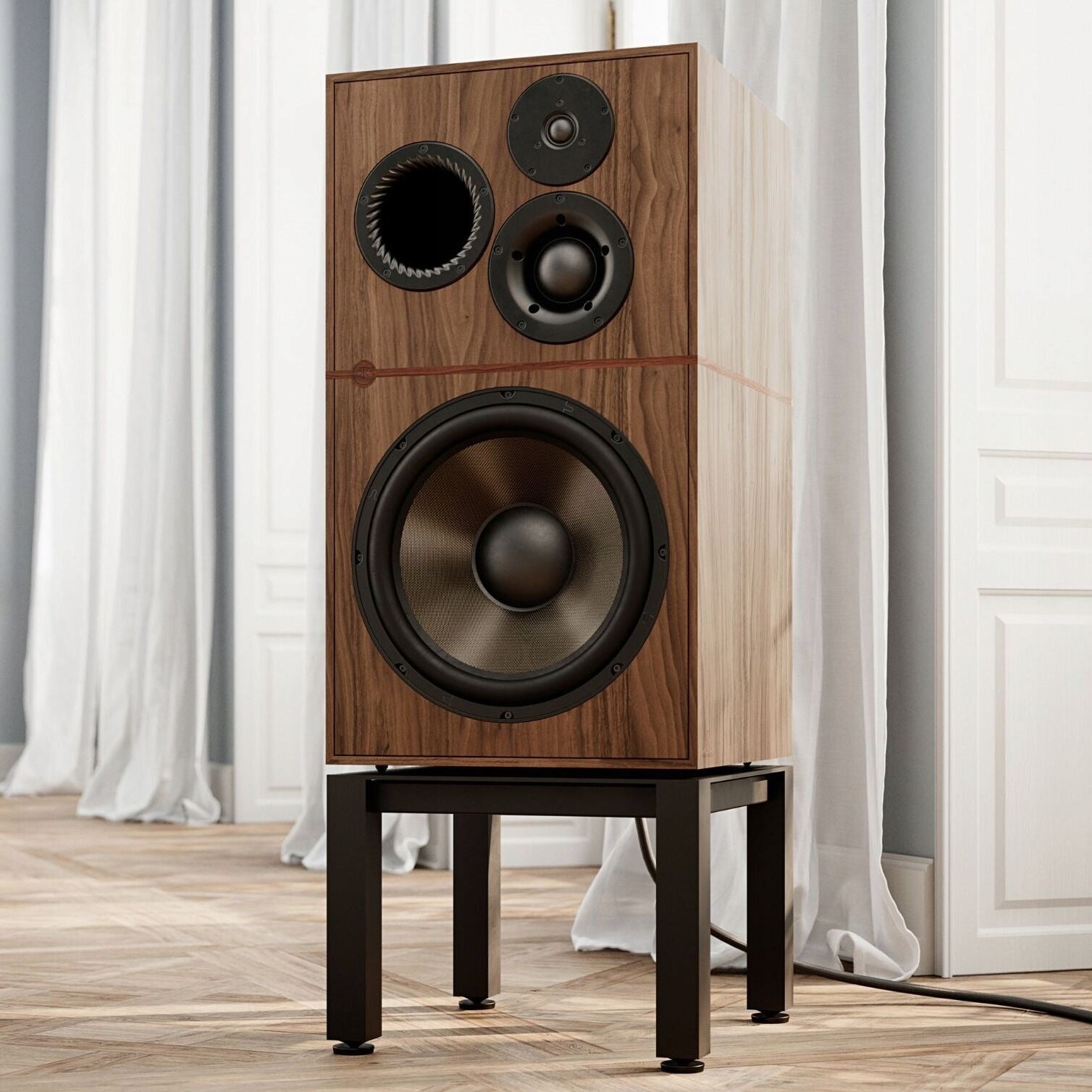 Revival Audio Atalante 7 Évo walnut + stands - high end loudspeakers