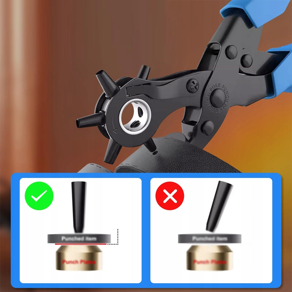 Revolver punch for leather and belts – professional, pliers Brand no brand