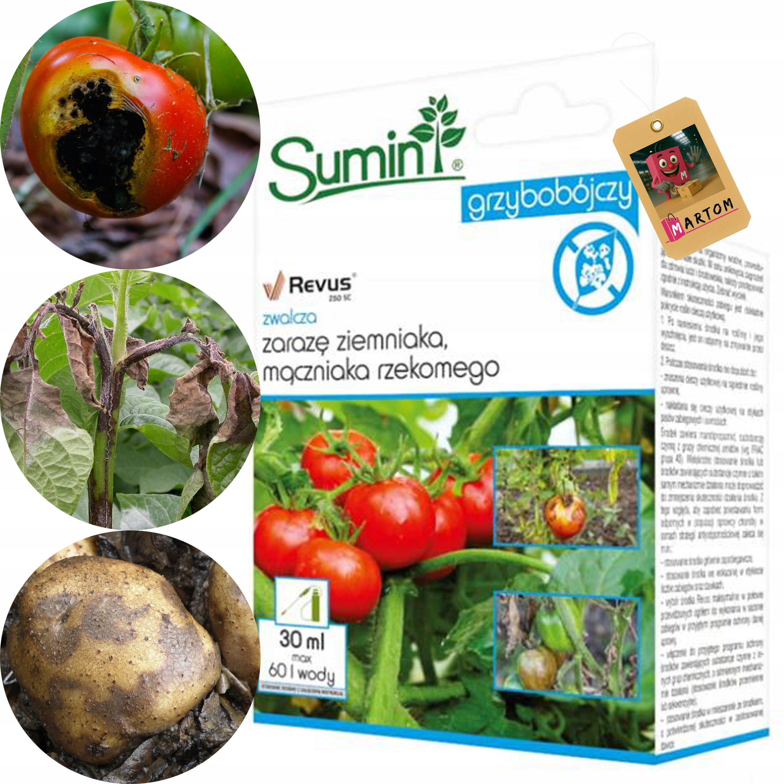 Revus 250 SC SPRAY POWDERY MILDEW POTATO PESTILENESS Agent 30ml/60L