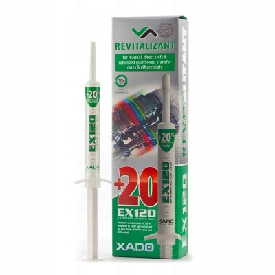 XADO Revitalizant EX120 ist für Schaltgetriebe und Schaltgetriebe konzipiert