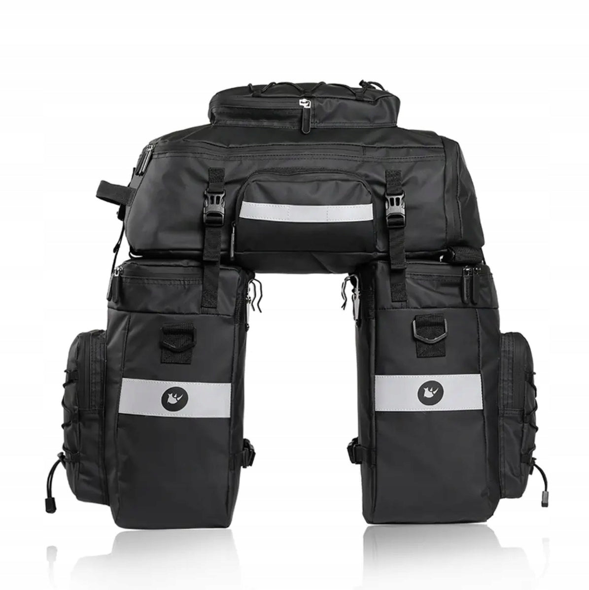 Rhinowalk Bike Pouch 3in1 for Luggage Bag Black Packaging status original