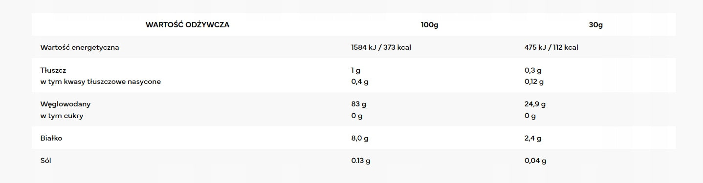 Rice Stick 7Nutrition 1000 g natural without sugar without gluten Expiration date not specified