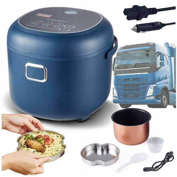 Rice cooker MULTICOOKER portable TOURIST 2l 200W 12V 24V tir Dominant color blue