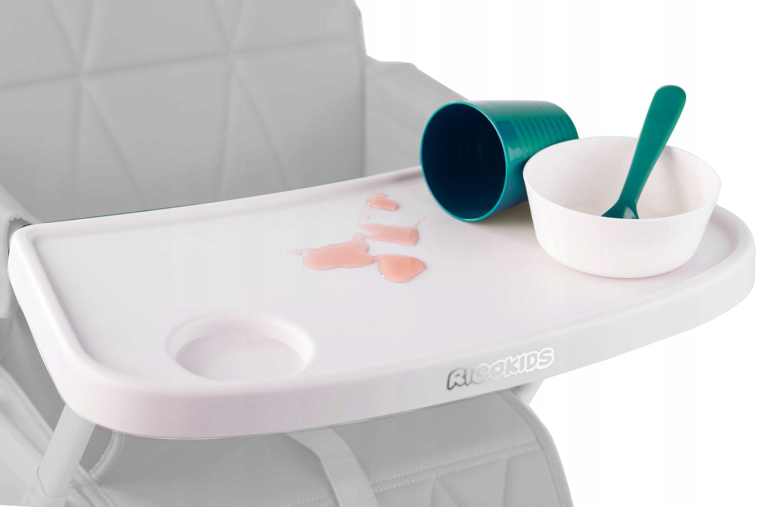 Ricokids 7097 Jídelní židlička Nuco, bílo-modrá Brand RicoKids