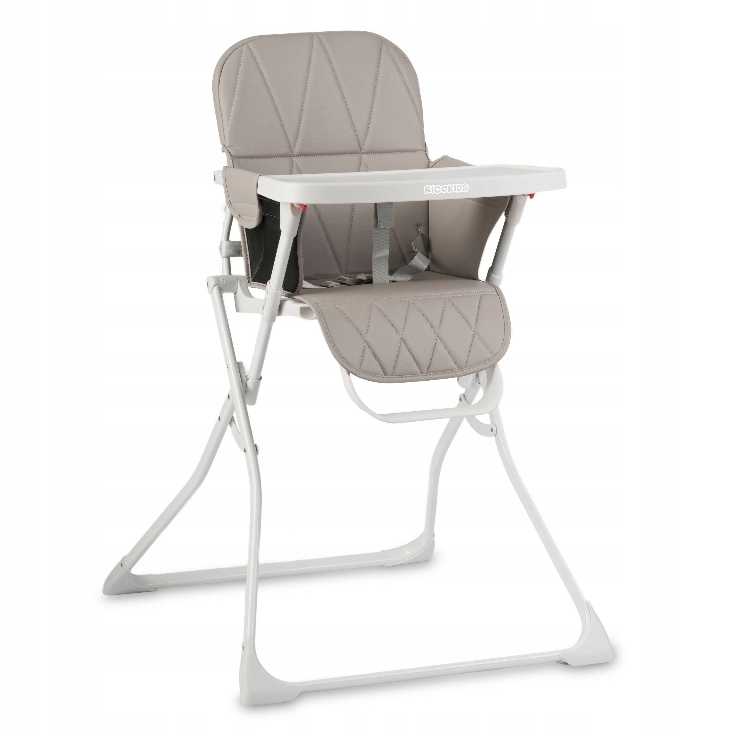 Ricokids Nuco dětská jídelní stolička, bílá a šedá Color white shades of gray and silver