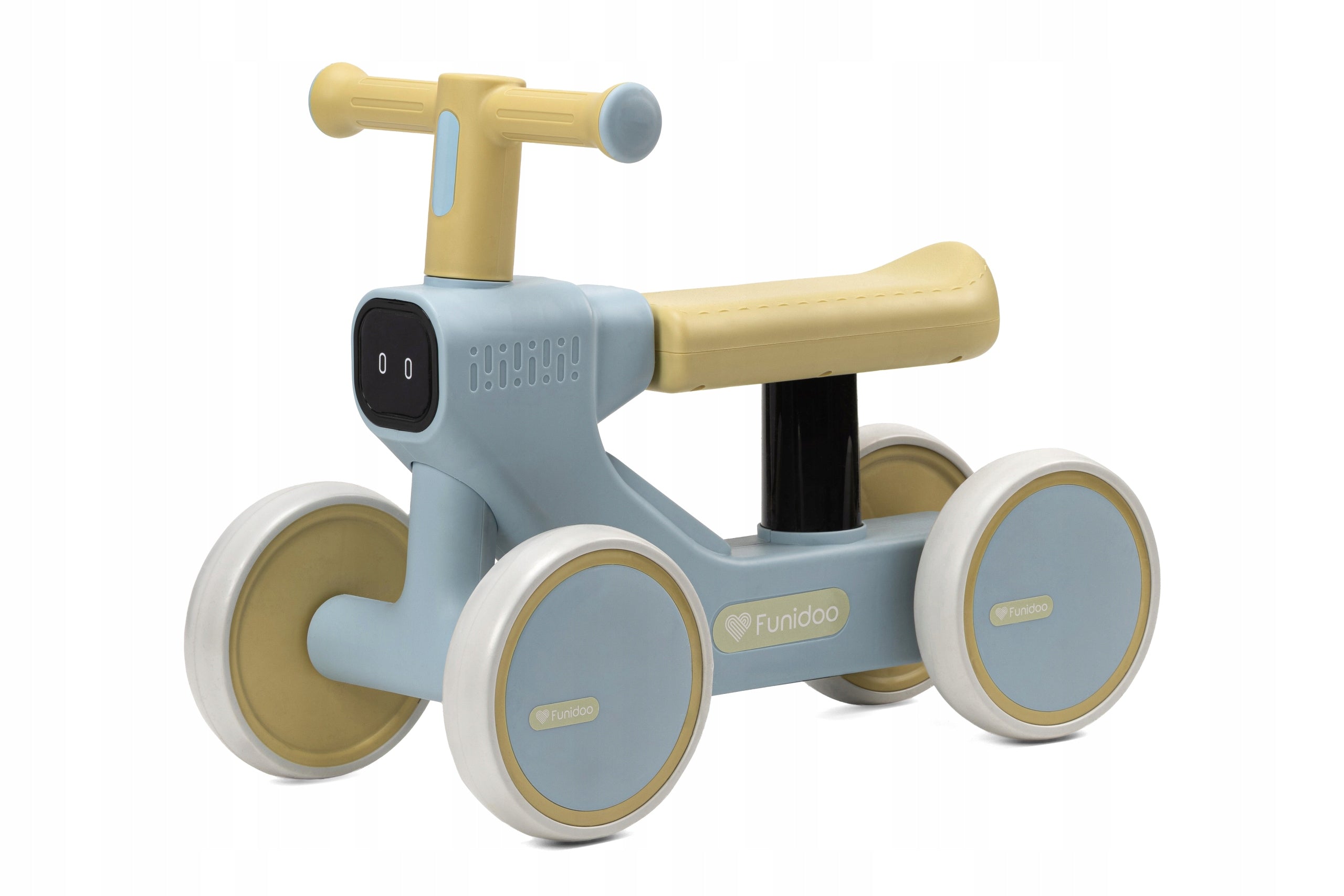 Ride-on balance bike FUNIDOO WHOOPEE with sound and light blue