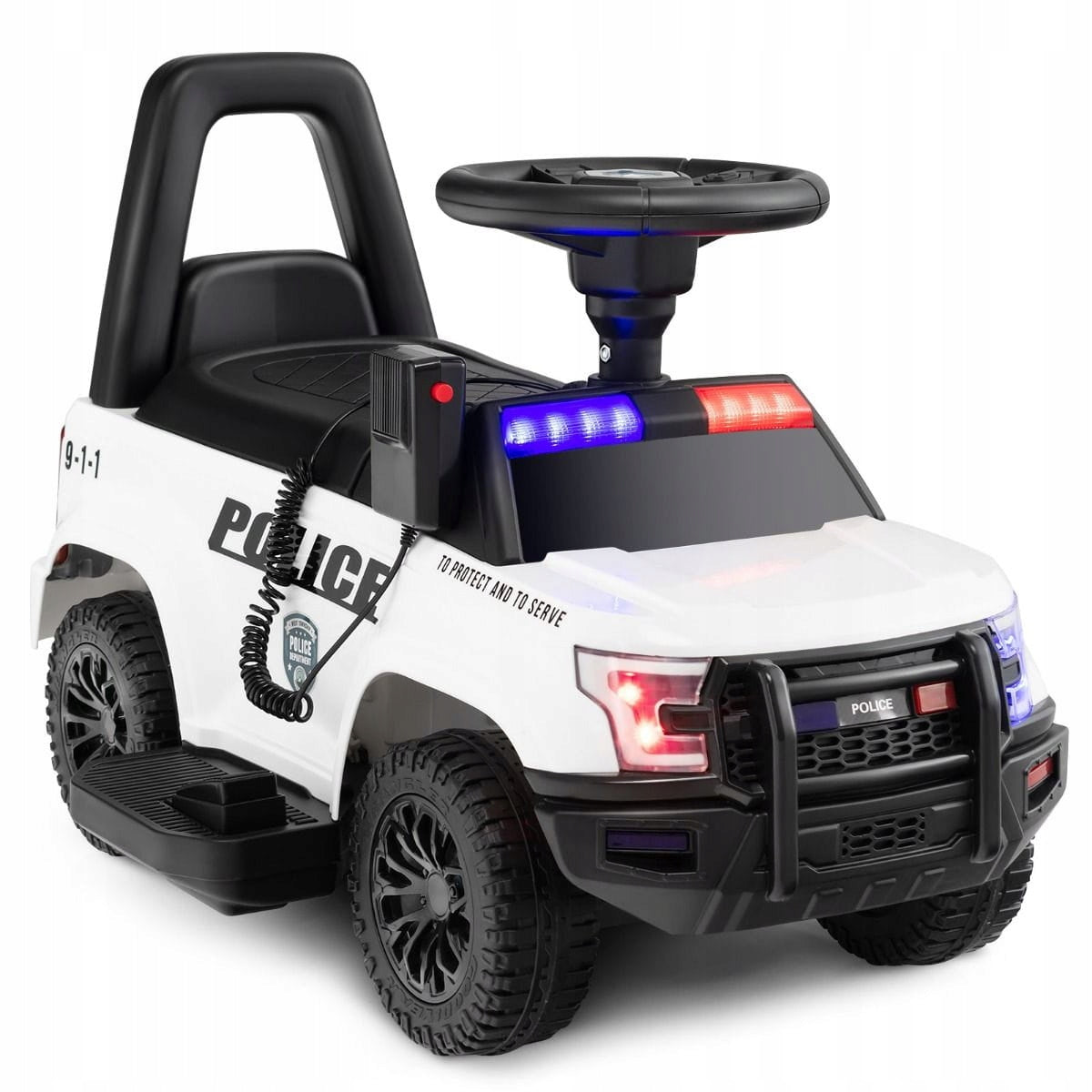 Ride-on for children police car with megaphone