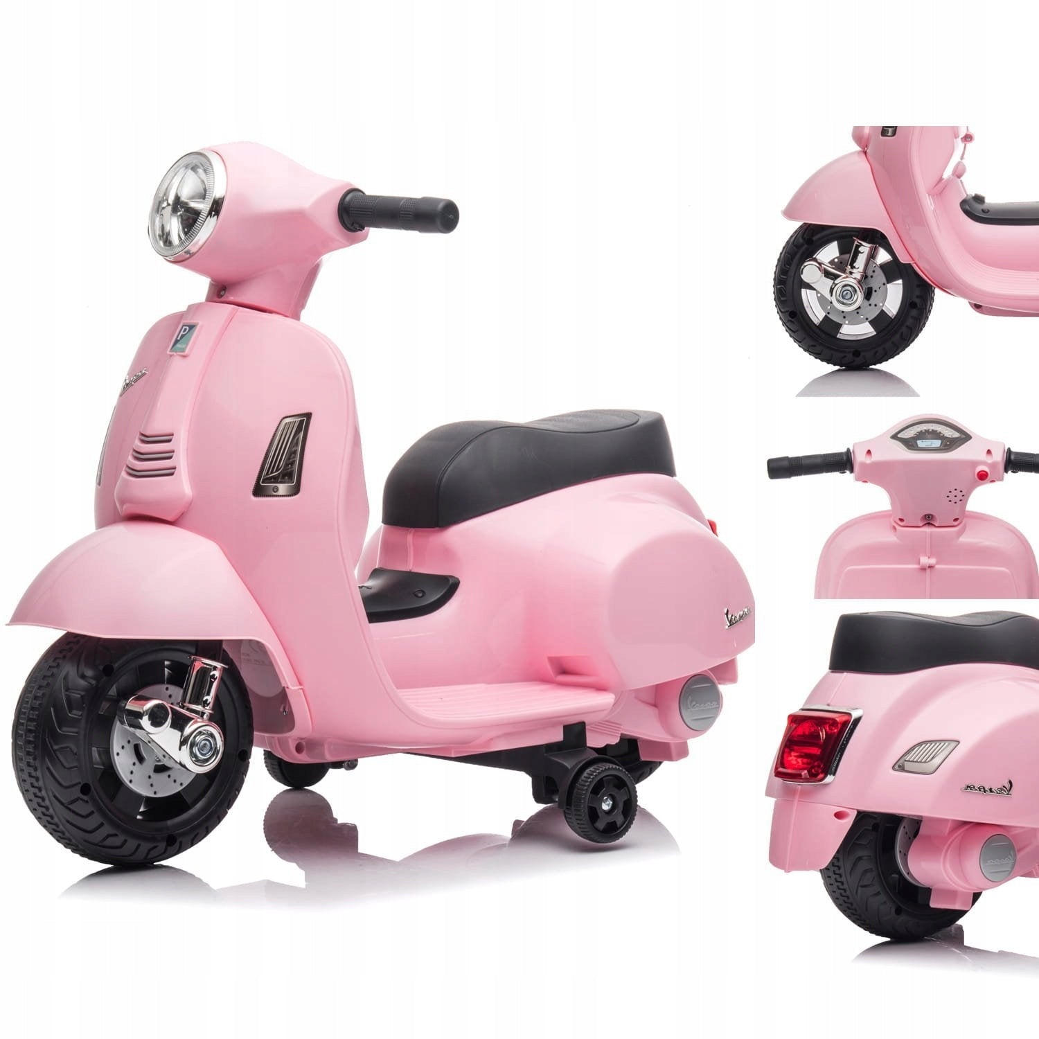 Ride-on for girls Scooter Vespa pink for children's battery MINI
