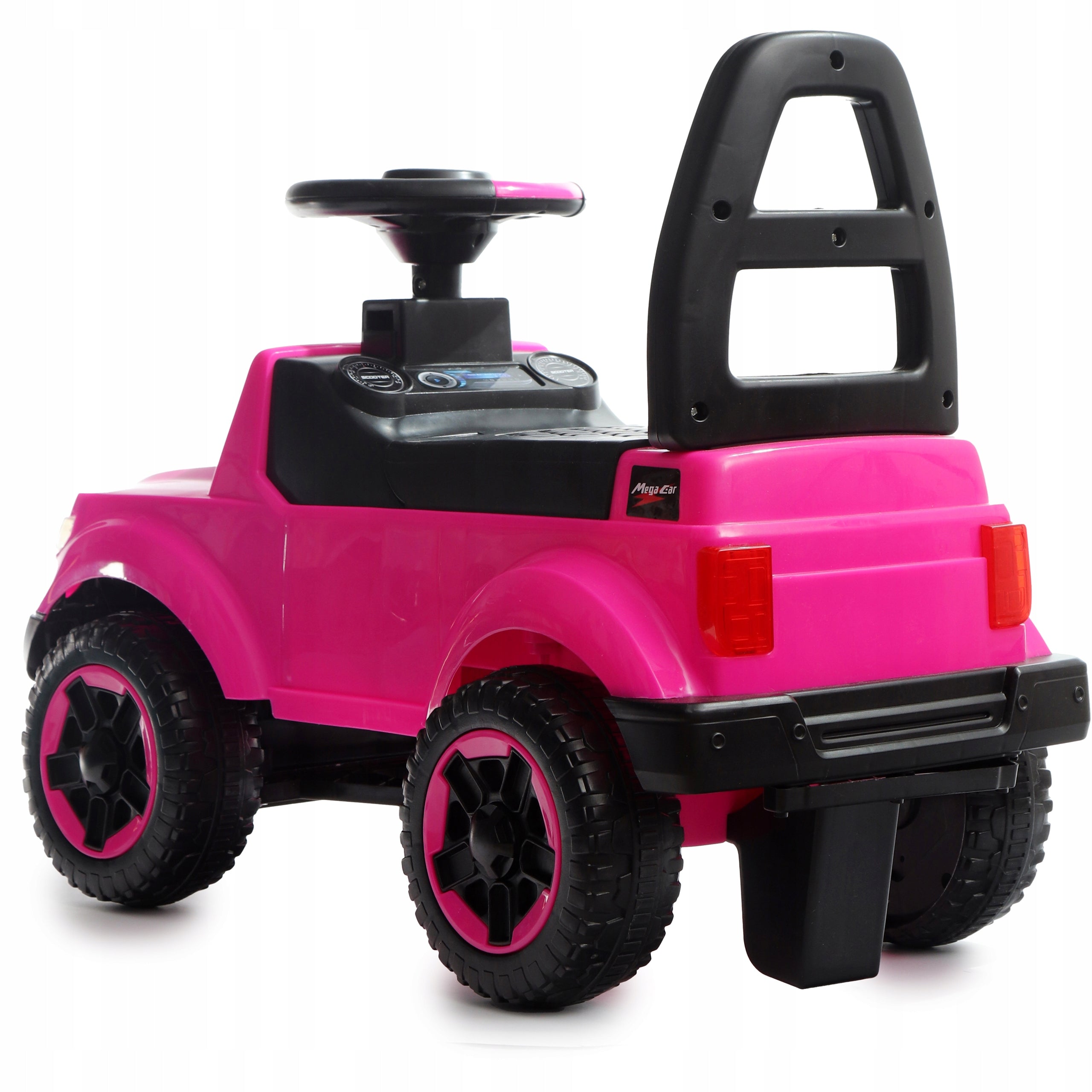 Ride-on for girls large pink car LED MOUNTAINER WEBBEN Color pink
