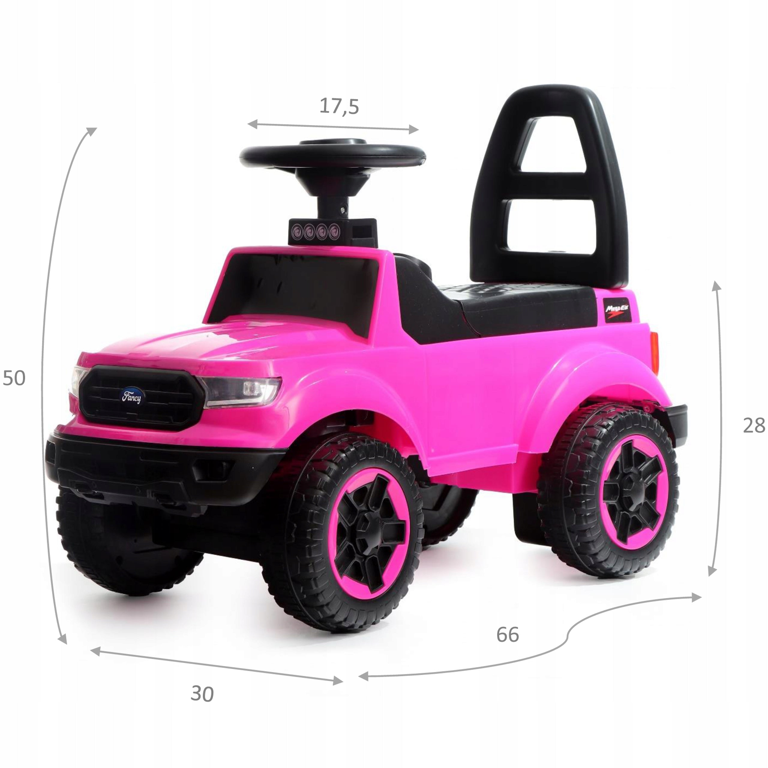 Ride-on for girls large pink car LED MOUNTAINER WEBBEN Product weight with unit packaging 3 kg