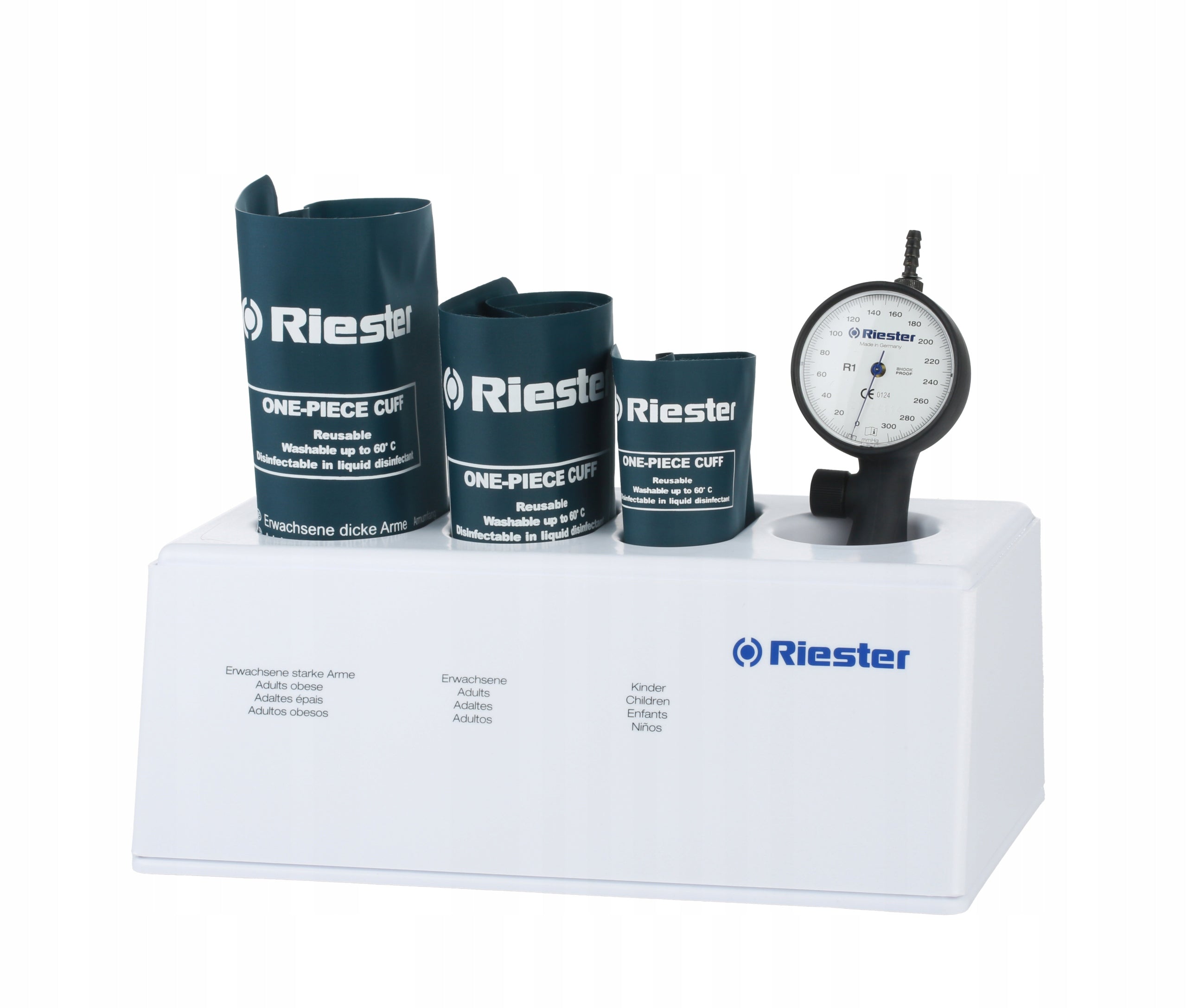 Riester R1 shock-Proof SHOCKPROOF blood pressure monitor - 3 cuffs + stand