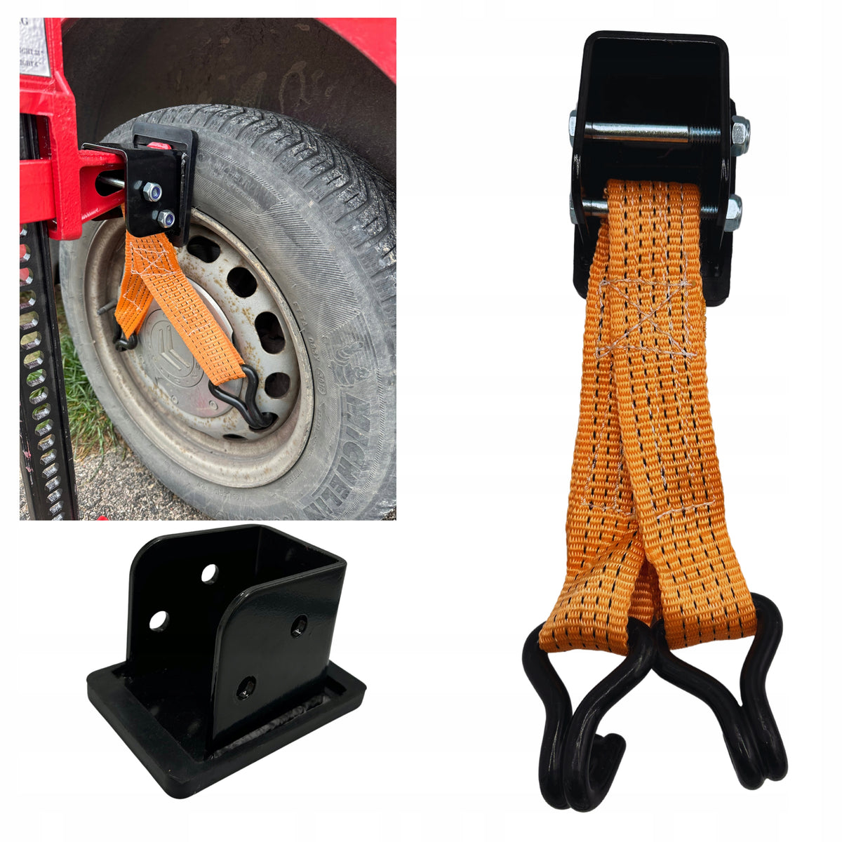 Rim adapter wheel hi-lift 4x4 off-road jack hitch handle