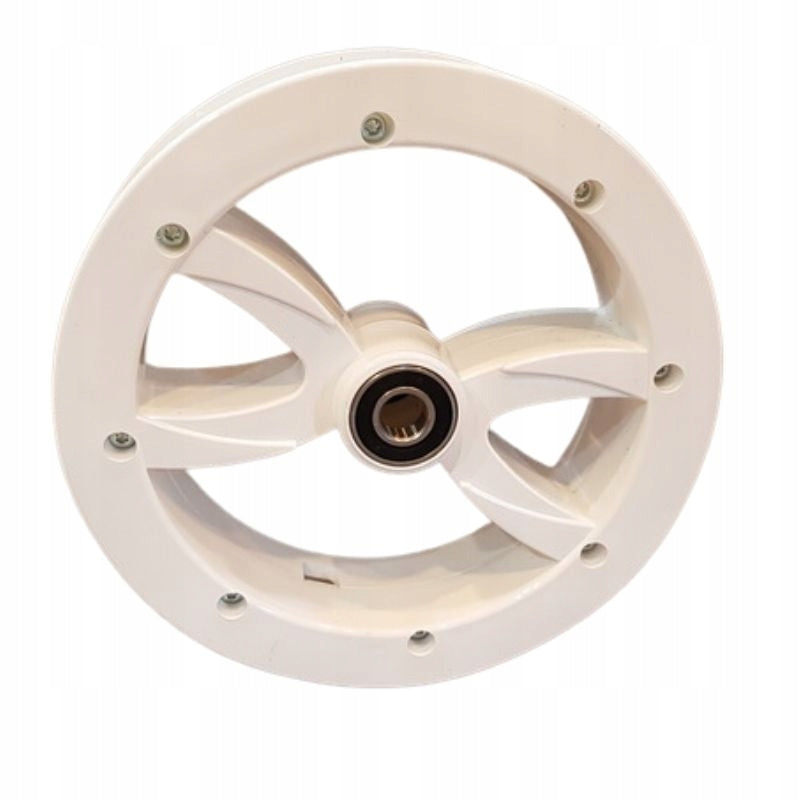 Rim, wheel rim 10x1.75 H165 WHITE (front), RIKO, Manufacturer code obręcz kółka do wózka H165 biała Riko
