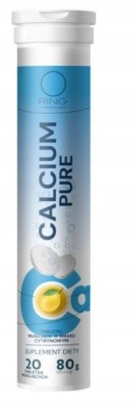 Ring Calcium Pure, 20 effervescent tablets Manufacturer of a medical device RING HEALTHCARE P.S.A.