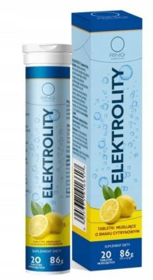 Ring Lemon Flavoured Electrolytes, 20 Effervescent Tablets