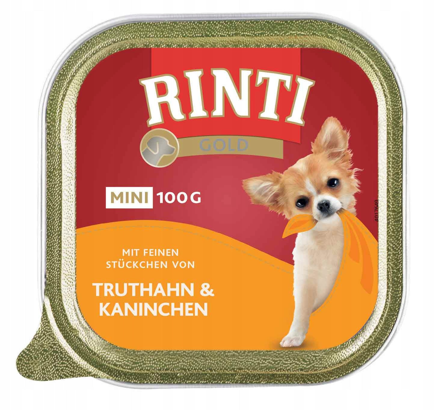 Rinti Gold Mini Turkey with Rabbit 100g – Mini Wet Dog Food
